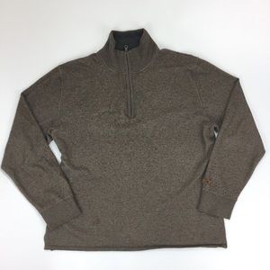 The North Face 1/4 Zip Sweater Pullover Brown